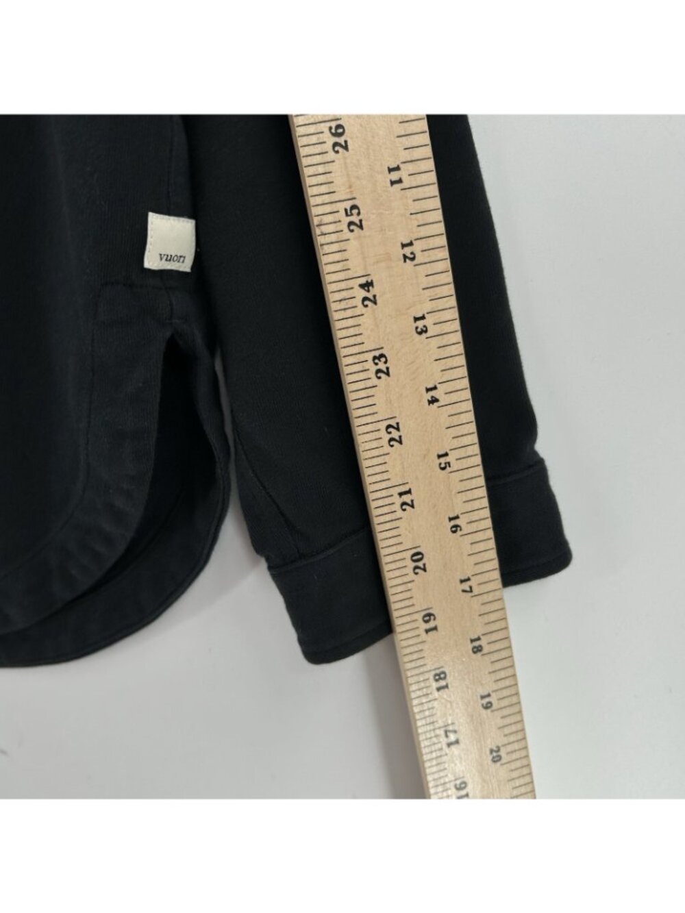 Vuori Mackenzie Shirt Jacket Womens XS/S Washed Black Long Sleeve Shacket Pocket - Picture 8 of 16